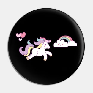 Unicorn, Unicorns, Farytale, Girls, Love, Glitter Pin