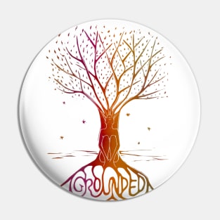 Tree of life | Self Care For Women | Meditation | Mindfulness | Linocut Pin