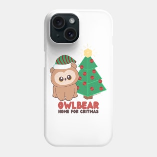 Owlbear Home for Critmas (Christmas // D20) Phone Case