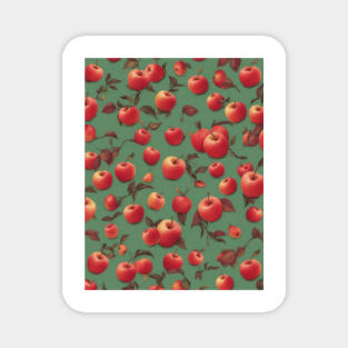 Apples Wildflower Flora Since Bloom Vintage Magnet