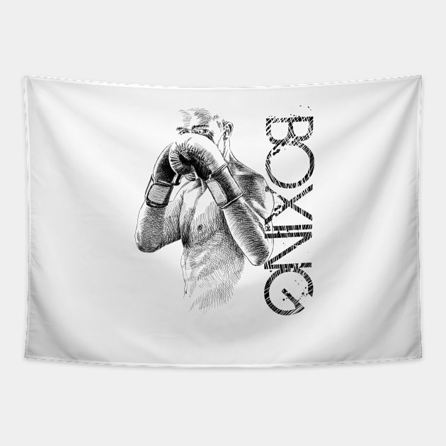 Boxing Tapestry by sibosssr