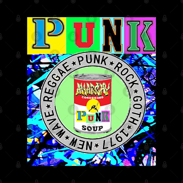 Punk Art Soup Can 23 by LowEndGraphics