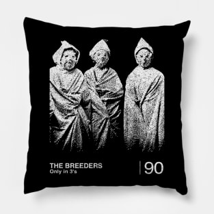 The Breeders / Minimalist Graphic Artwork Design Pillow