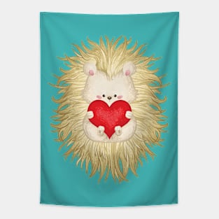 Hedgehog Love Tapestry