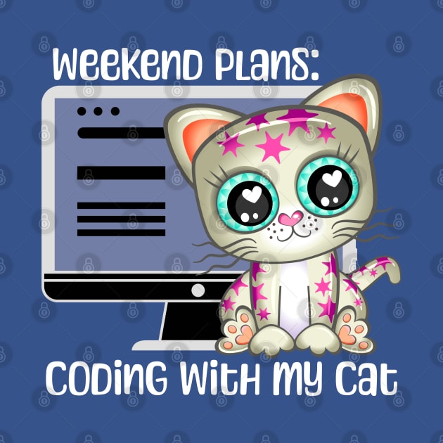 Cats & Coding Weekend Plans by Mey Designs