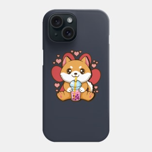 Bubble Tea Shiba Inu Boba Kawaii Anime Japan Phone Case