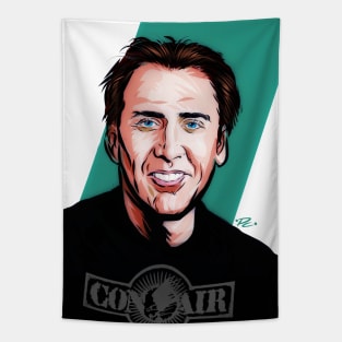 Nicolas Cage - An illustration by Paul Cemmick Tapestry