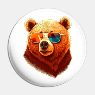 Fun Glasses Bear Pin