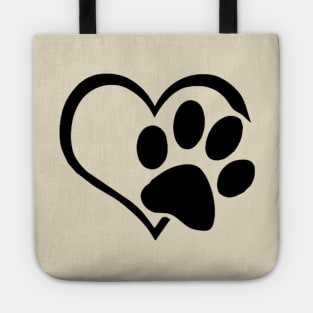 My Valentine Has Paws Tote