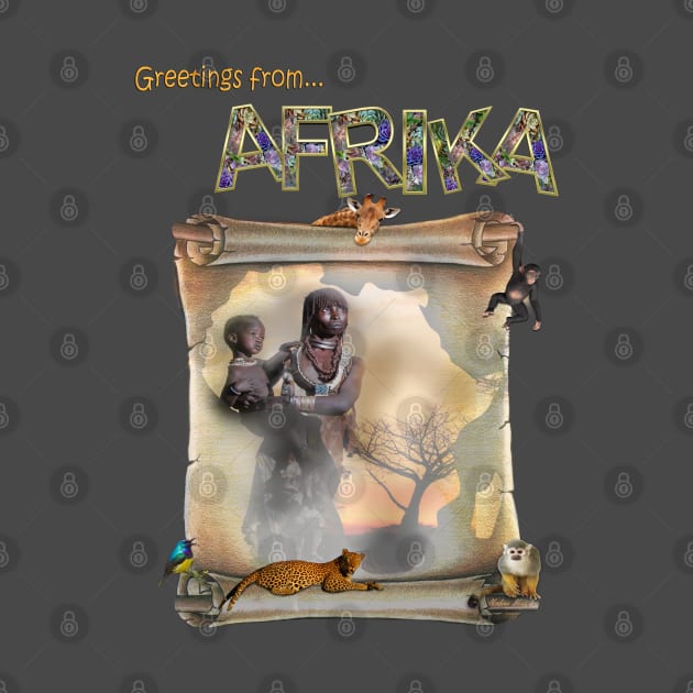 Greetings from Africa by Just Kidding by Nadine May