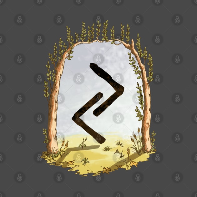 rune jera - magical symbol by Karolina Studena-art