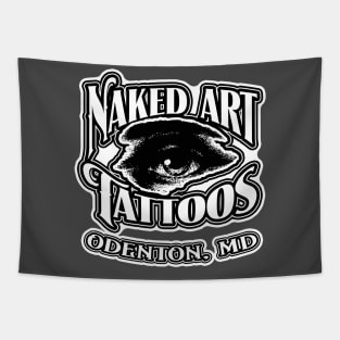 Naked Art Tattoo Logo Tapestry