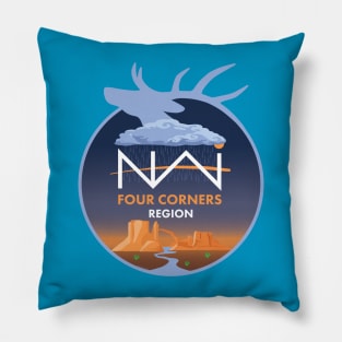 NAI Four Corners Logo Pillow