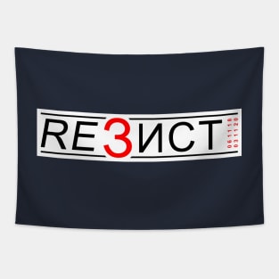 REZIST (white) Tapestry