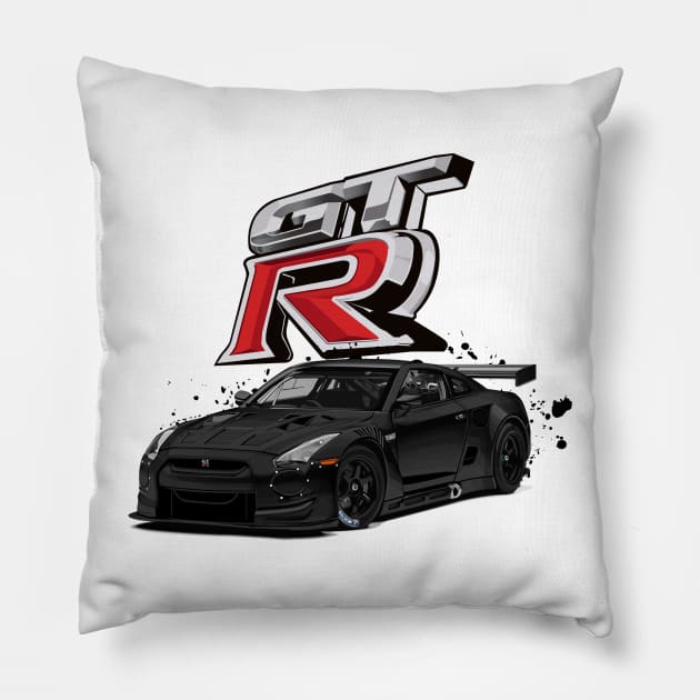 Nissan Gtr r35 Pillow by aimey