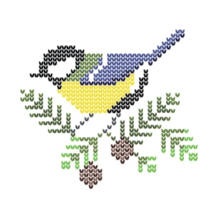 Knitted great tit T-Shirt