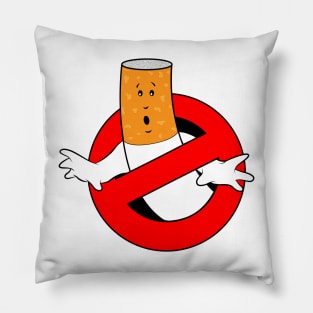 Cartoon No Smoking Sign Pillow