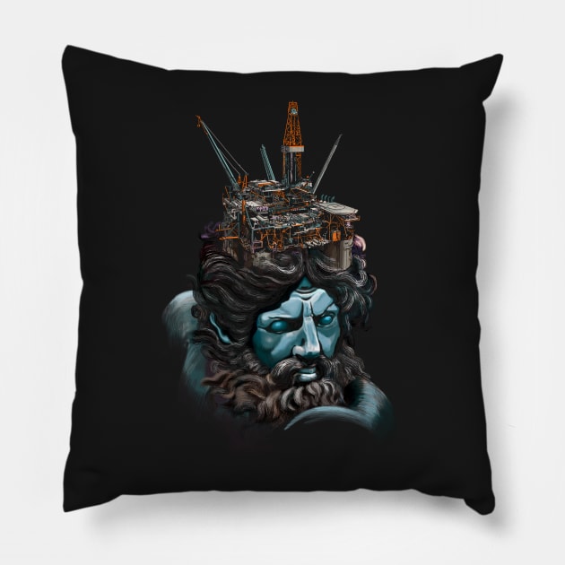 Poseidon's Crown Pillow by yoshi_amtha
