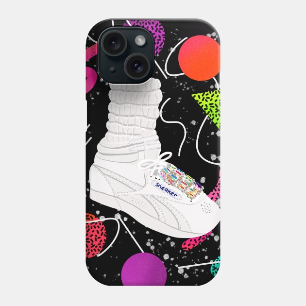 80’s sneaker Phone Case by jenblove