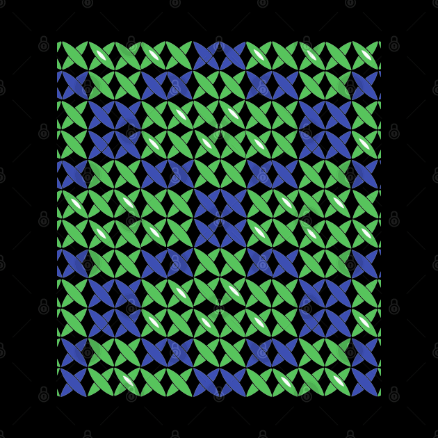 Pattern checked blue green by KQ1985