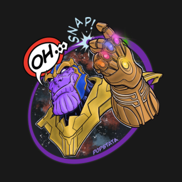 Thanos OH SNAP! - Oh Snap - Long Sleeve T-Shirt | TeePublic