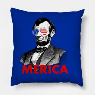 abraham lincoln merica American Flag sunglasses Pillow