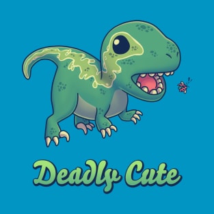 Deadly Cute Raptor // Kawaii Dinosaur, Paleontology, Animals T-Shirt