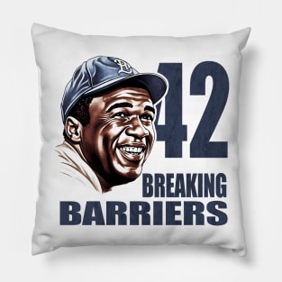 Breaking Barriers: Celebrating Jackie Robinson's Legacy Pillow