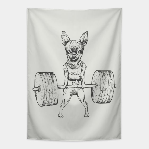 Chihuahua Lift Tapestry by huebucket