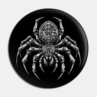 Clockwork Spider Pin