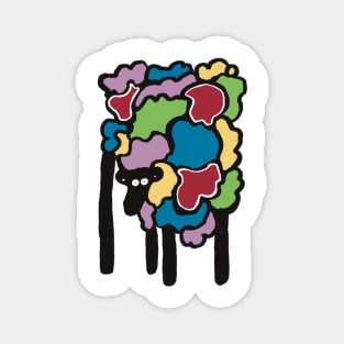 Multicoloured Sheep Magnet