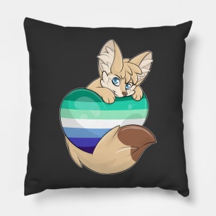 Gay-Flag with a Fennec Fox Pillow