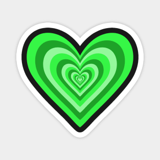 Frog Green Expanding Hearts Magnet