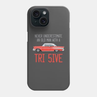 Never Underestimate and old man-Matador Red Phone Case