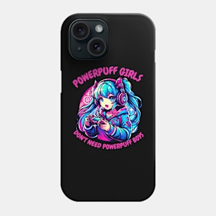 Gaming power gamer girl Phone Case