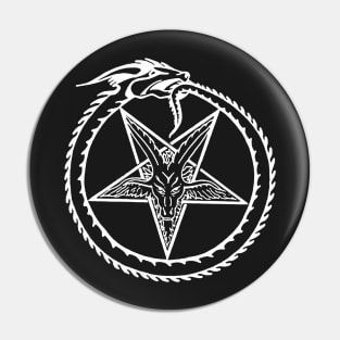 Serpent Pentagram Pin