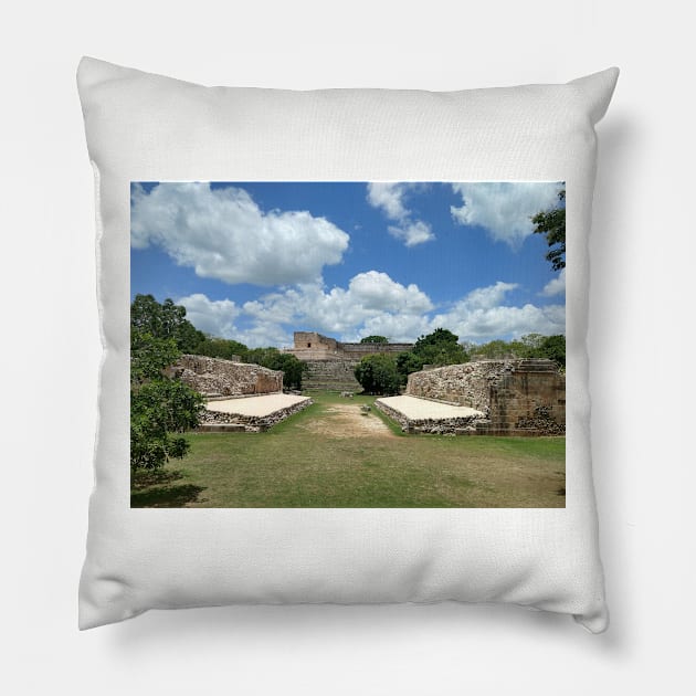 Uxmal: Ball Court Pillow by madagan11