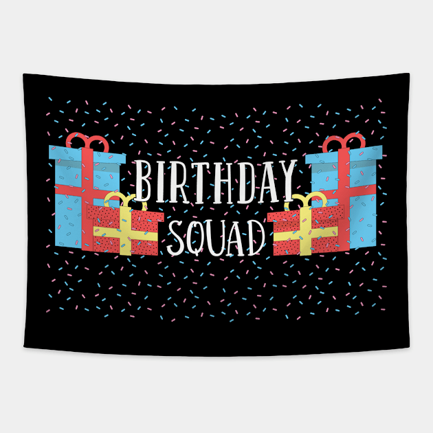 Birthday Squad Tapestry by TheBestHumorApparel