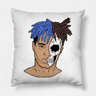 XXX Blue Skull Pillow