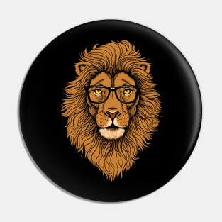 Hipster Lion Graphic Animal Street Style Pin