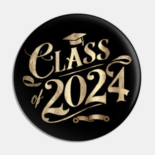 Class of 2024 Vintage Style Graduation Pin