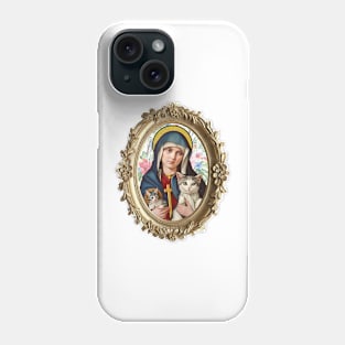 St. Gertrude of Nivelles Patron Saint of Cats Lovers Phone Case