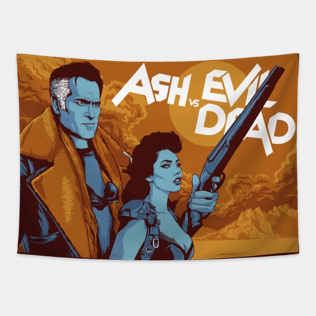 Ash vs Evil Dead Tapestry by Tinebra