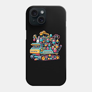 Eggscavator Ultimate Easter Egg Hunting Machine Design Phone Case