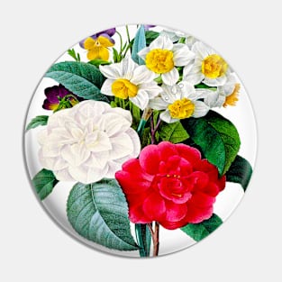 Vintage Flowers Pin