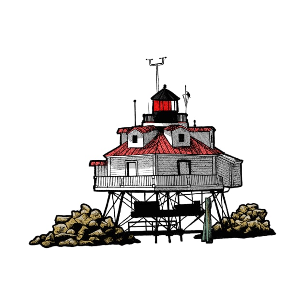 Thomas Point Lighthouse by Elizabeth Weglein Art