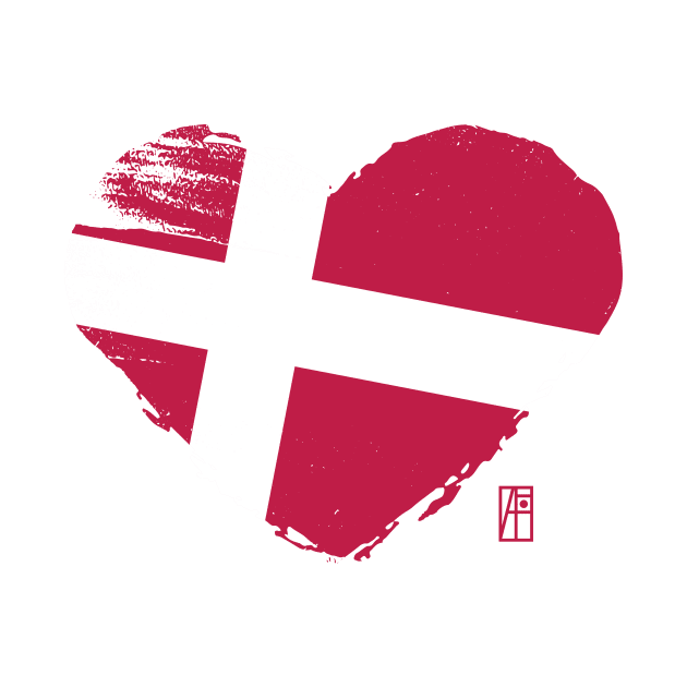 I love my country. I love Denmark. I am a patriot. In my heart, there is always the flag of Denmark by ArtProjectShop