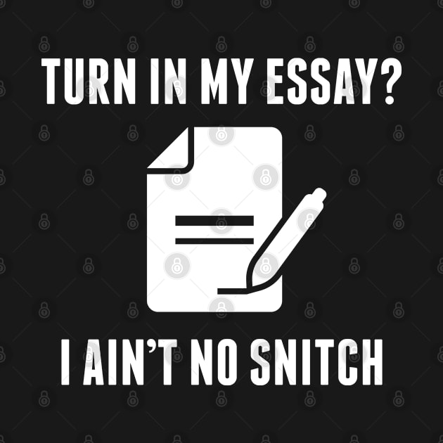 Turn In My Essay? by VectorPlanet