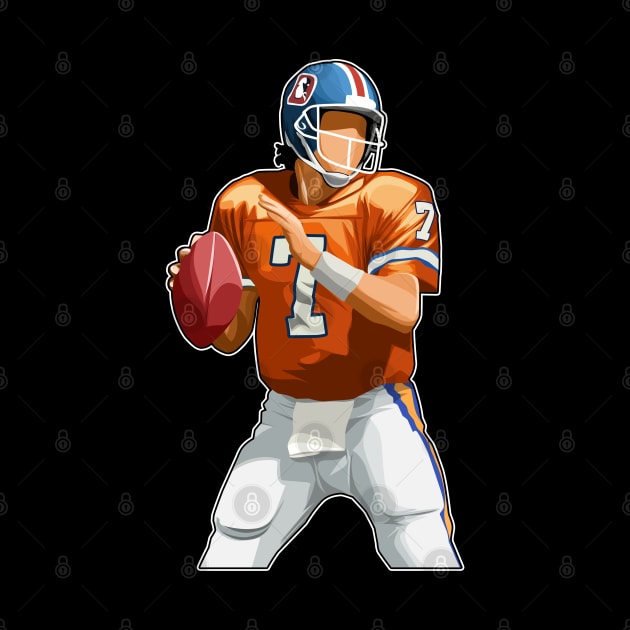 John Elway #7 Quarterback Legend by GuardWall17