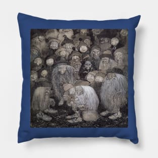 The Trolls and the Youngest Tomte - John Bauer Pillow